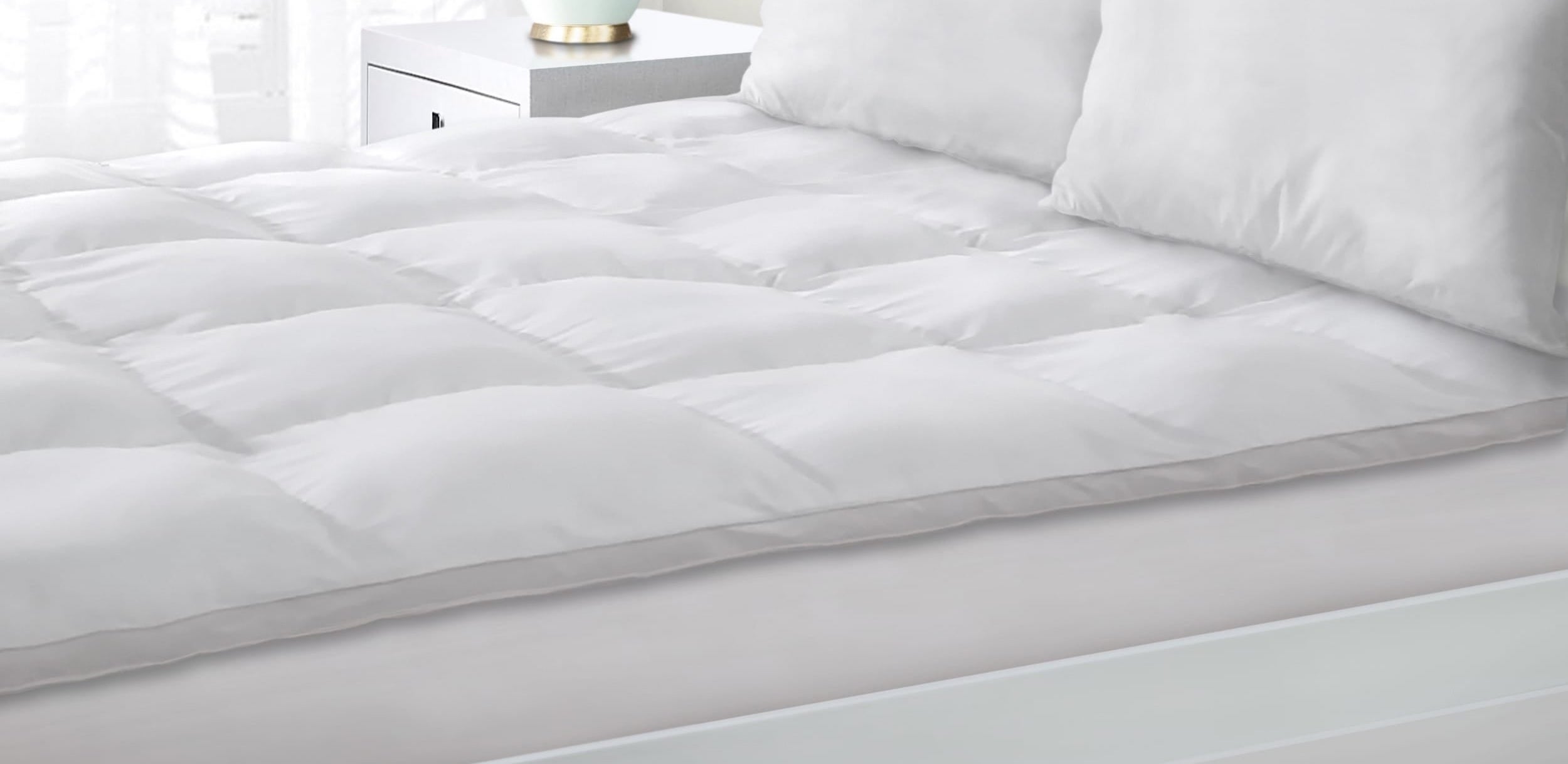 mattress protector shiny side up or down